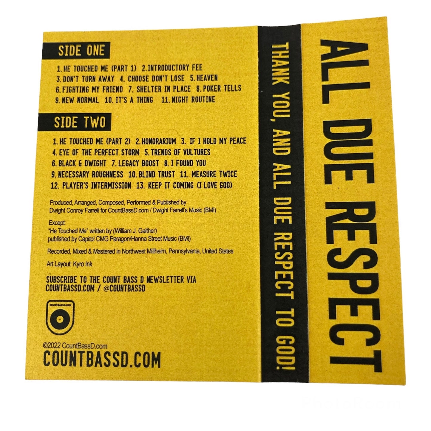 All Due Respect - Cassette + Digital Download