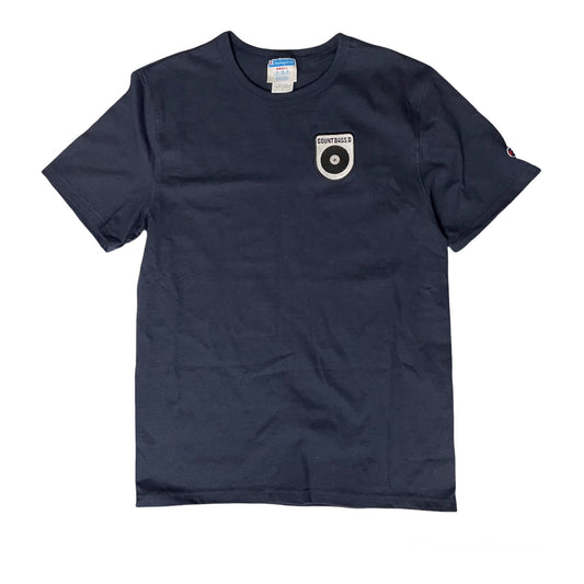 Champion Embroidered Count Bass D Logo Tee Navy Blue